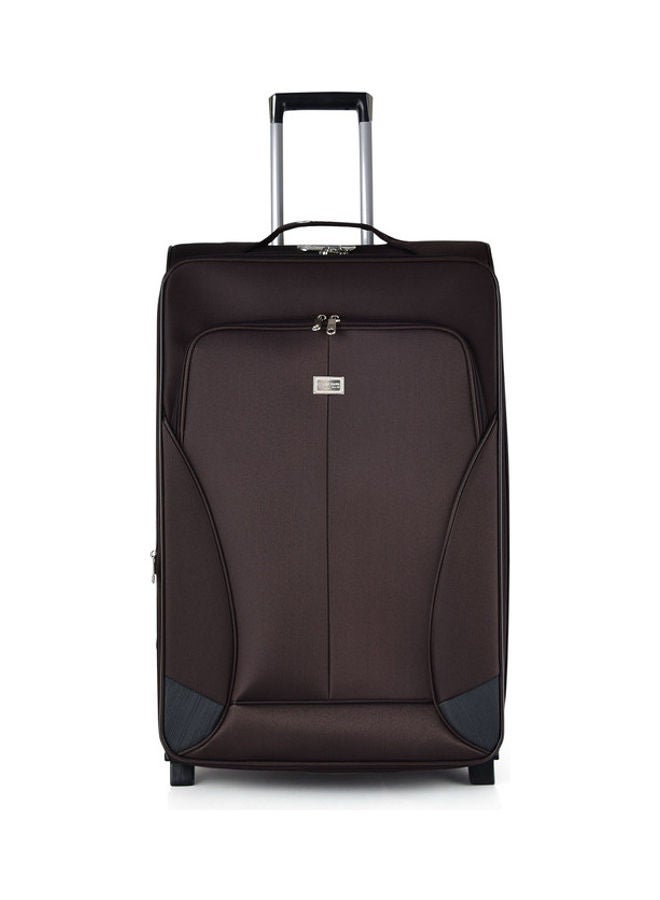 NEW TRAVEL Soft Luggage Large Check in Trolley Coffee  - Image 1