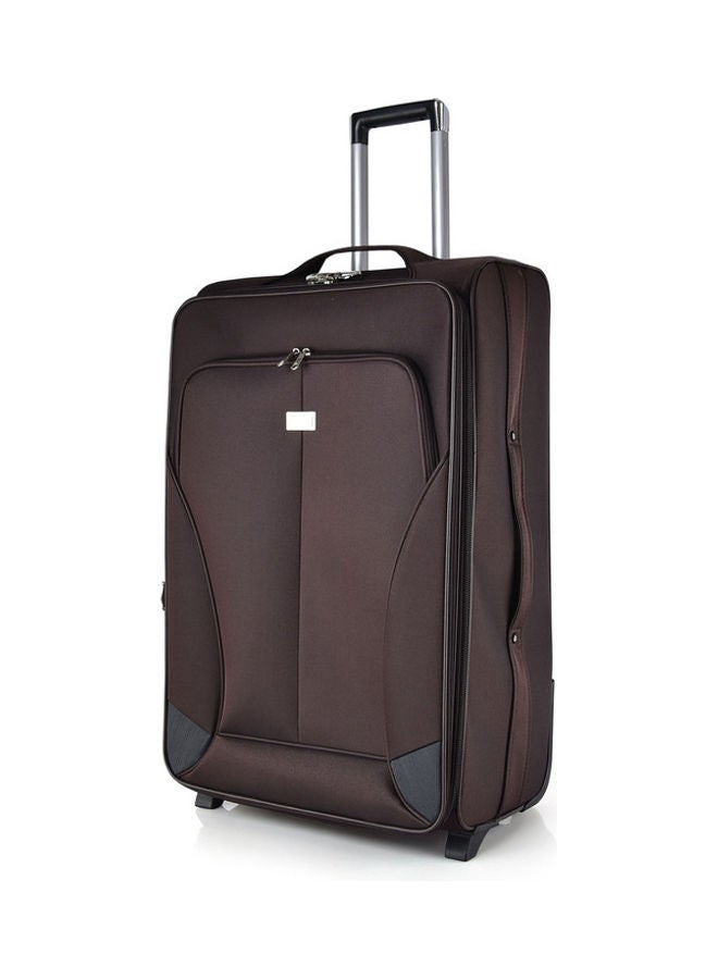 NEW TRAVEL Soft Luggage Large Check in Trolley Coffee  - Image 2