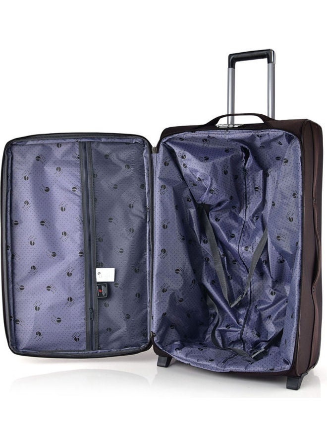 NEW TRAVEL Soft Luggage Large Check in Trolley Coffee  - Image 5