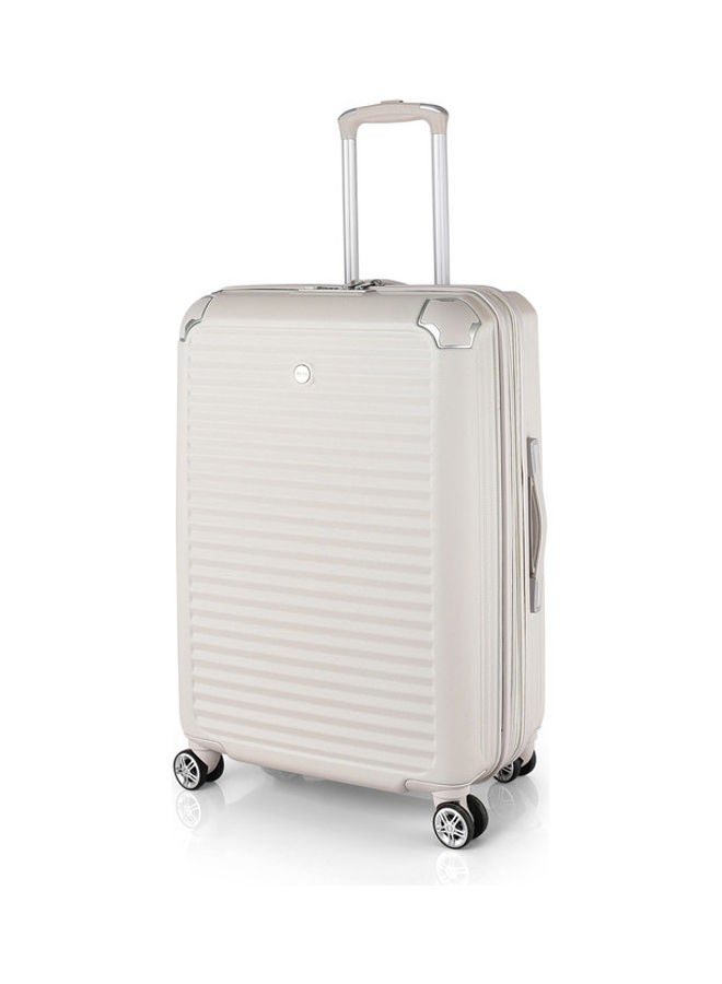 تراك طقم حقائب أمتعة بتفاصيل نسيجية مكون من 4 قطع كريم - Image 2