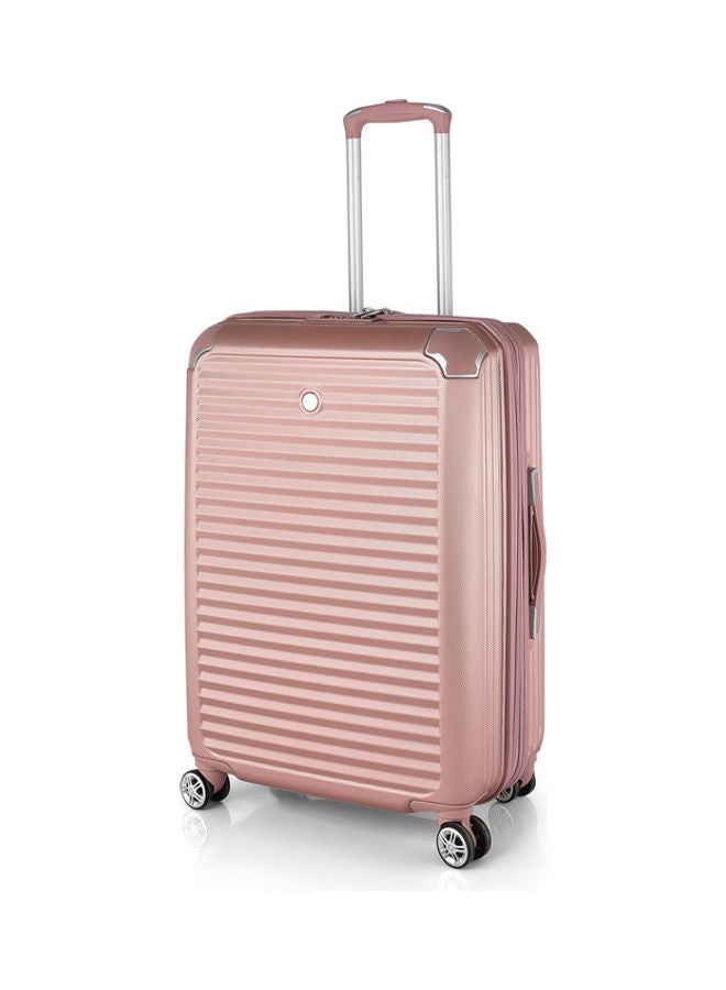 Track - 4-Piece Textured Detail Luggage Set Pink - Image 1
