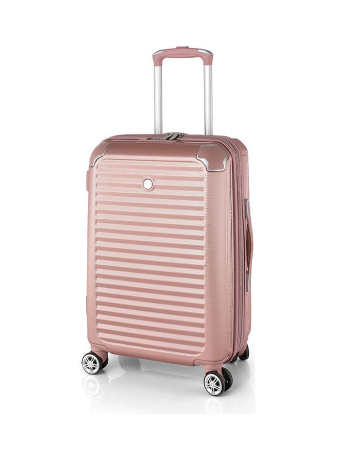 Track - 4-Piece Textured Detail Luggage Set Pink - Image 1