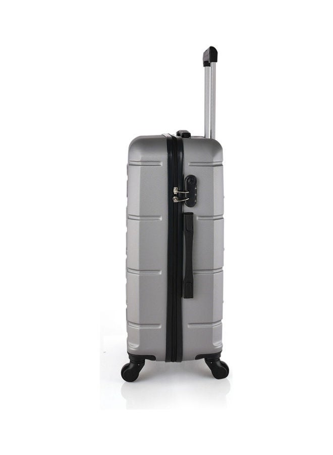 نيو ترافيل طقم حقائب أمتعة بتفاصيل نسيجية مكون من 4 قطع فضي - Image 3