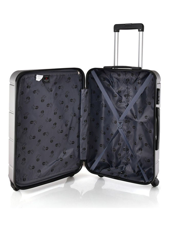 نيو ترافيل طقم حقائب أمتعة بتفاصيل نسيجية مكون من 4 قطع فضي - Image 4