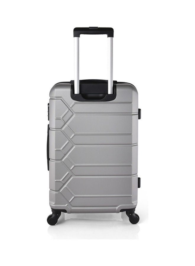 نيو ترافيل طقم حقائب أمتعة بتفاصيل نسيجية مكون من 4 قطع فضي - Image 5