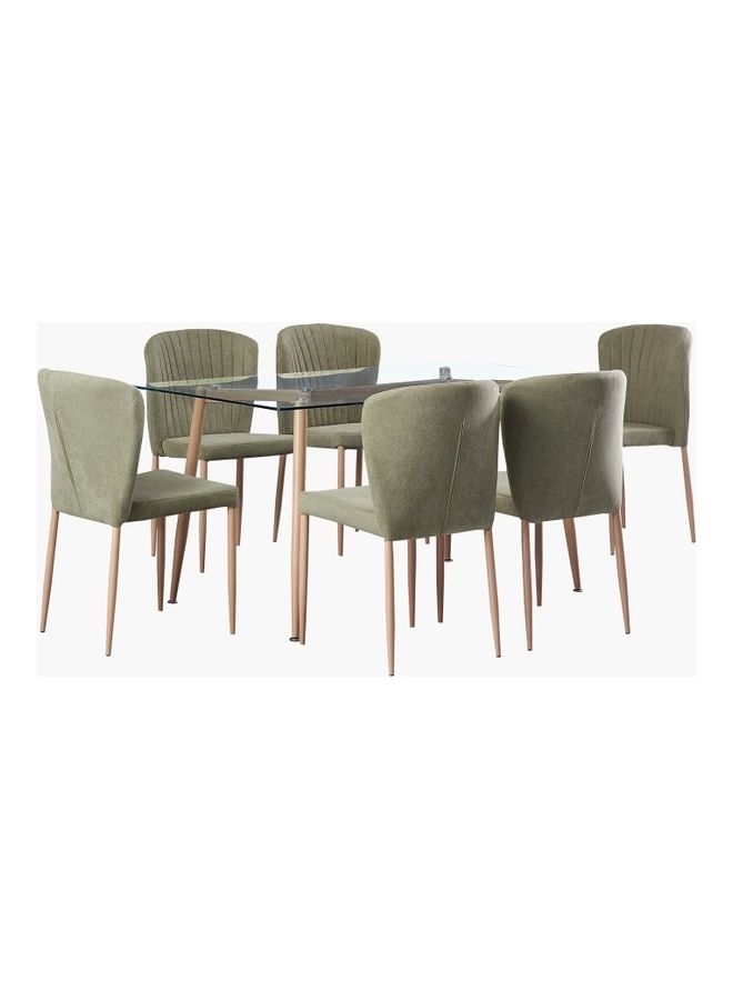 Home Box - Lima 6-Seater Dining Set Multicolour 150x75x90cm - Image 1