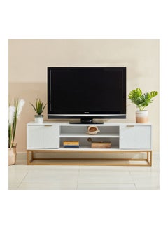 Audrey 2-Shelf 2-Door TV Unit Multicolour 160 x 50cm