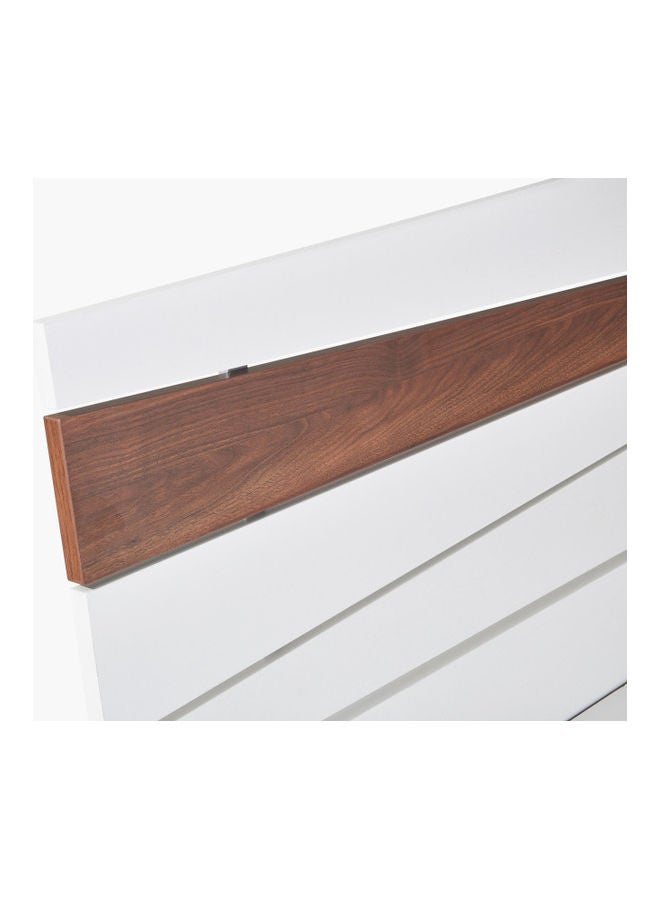Home Box - Ancona Twin Bed White/Brown 120x200cm - Image 1