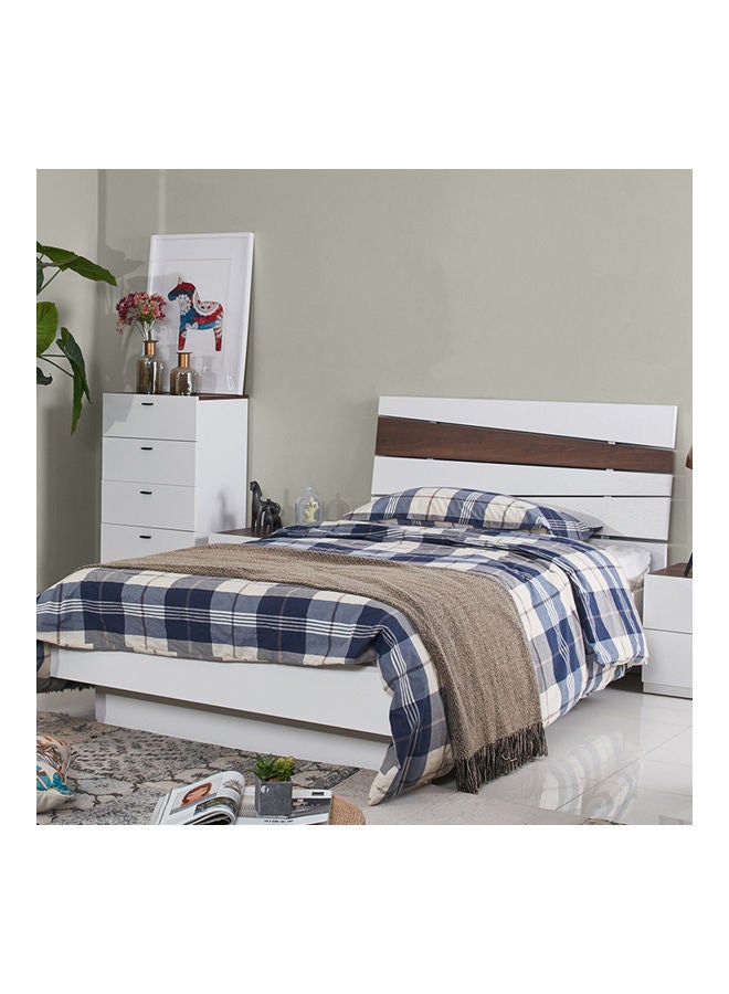 Home Box - Ancona Twin Bed White/Brown 120x200cm - Image 1
