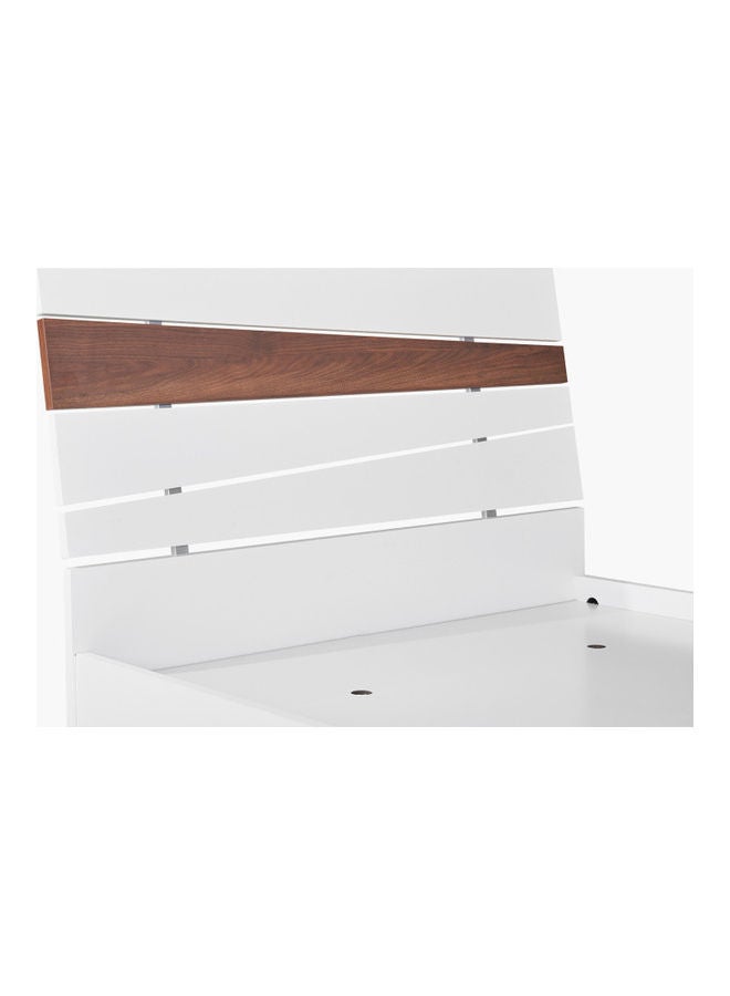 Home Box - Ancona Twin Bed White/Brown 120x200cm - Image 1