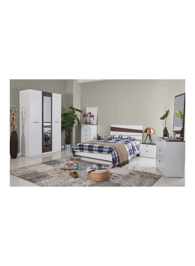 Home Box - Ancona Twin Bed White/Brown 120x200cm - Image 1
