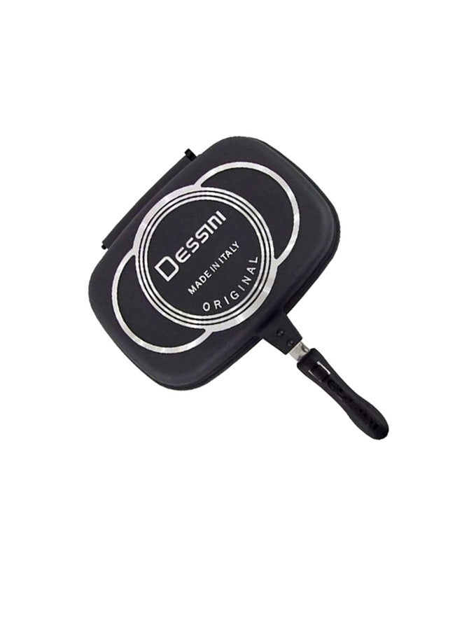 DESSINI Foldable Flipping Double-Sided Frying Pan Black 36cm  - Image 2
