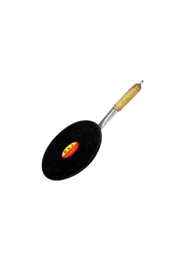 RAJ - Iron Tawa With Handle Black 29.5cm - Image 1