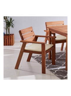 6-Seater Outdoor Dining Set Brown 147x90cm - v1637561578/N51994345A_7