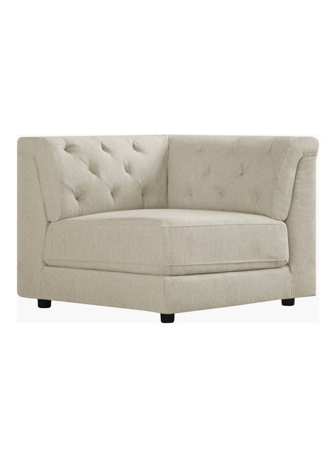 Home Box Emotion Corner Sofa With 2 Cushions 1 Seater Beige 94 x 75cmcm  - Image 3