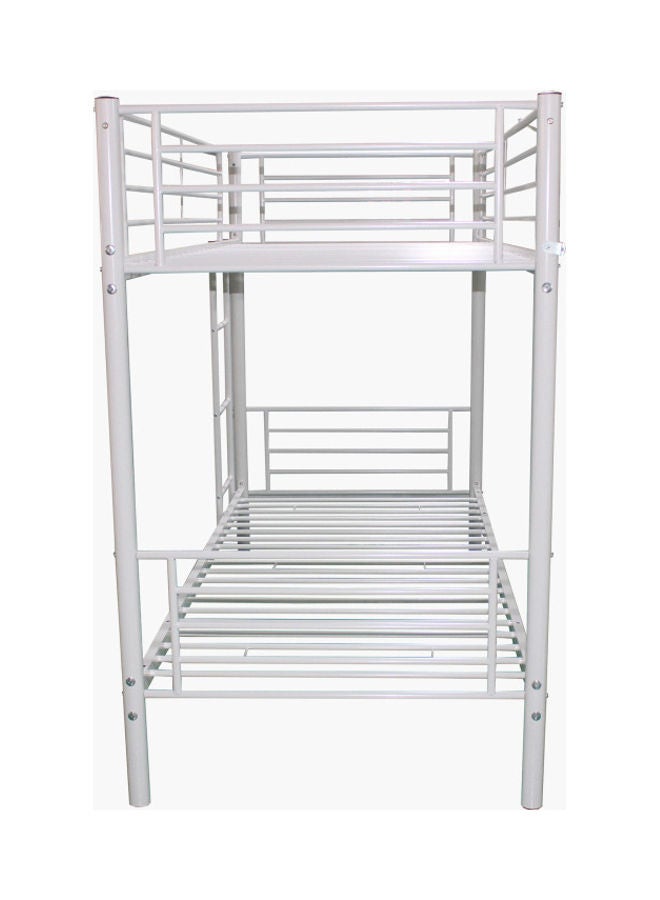 هوم بوكس سرير فردي بطابقين من فانيلا - 90x200 سم أبيض - Image 4