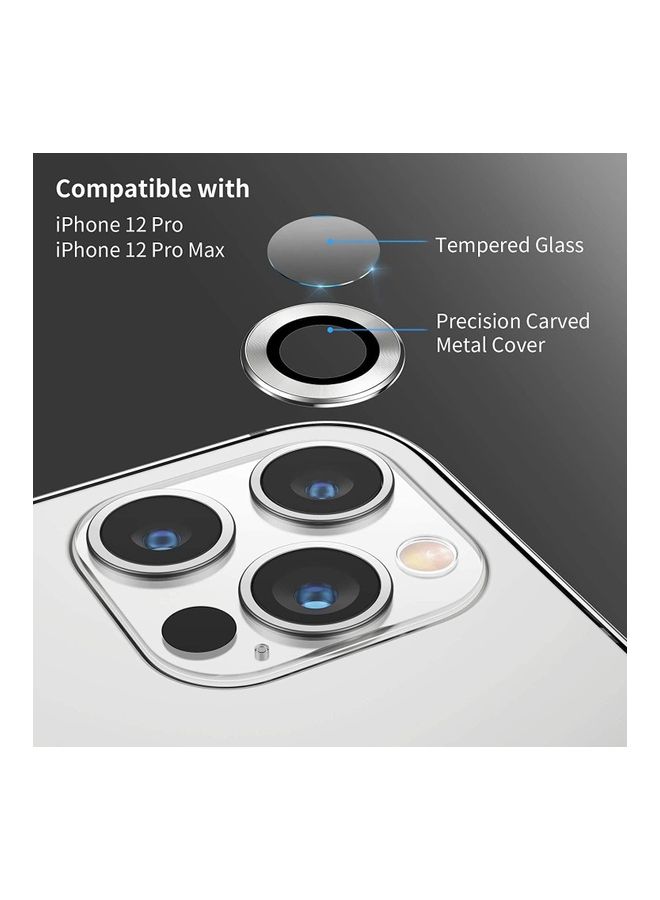 Camera Lens Protector For iPhone 13 Pro Silver - Image 2