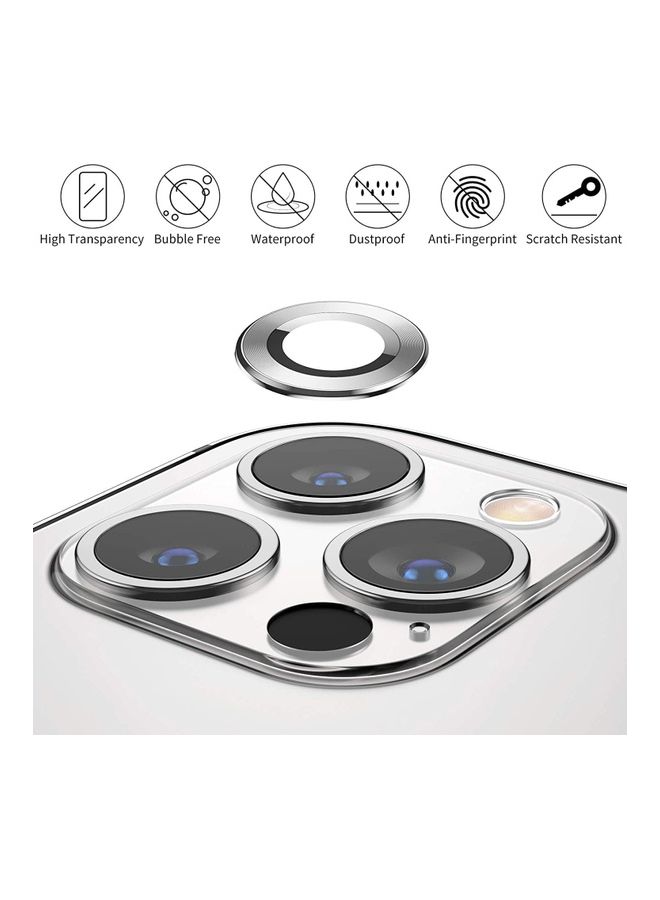 Camera Lens Protector For iPhone 13 Pro Silver - Image 4