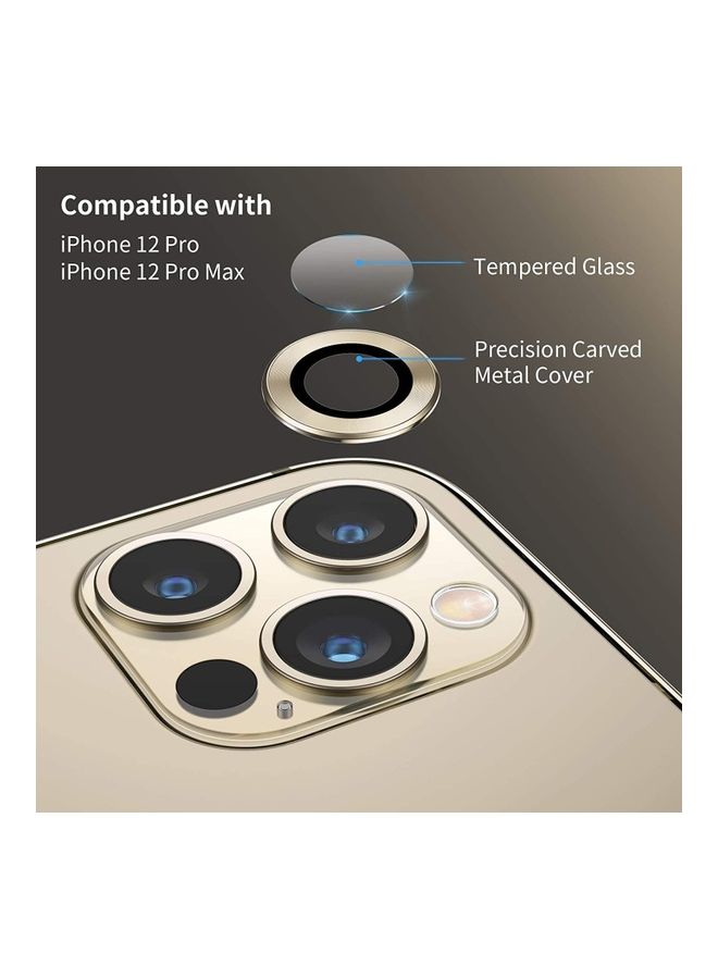 Camera Lens Protector For iPhone 13 Pro Gold - Image 2