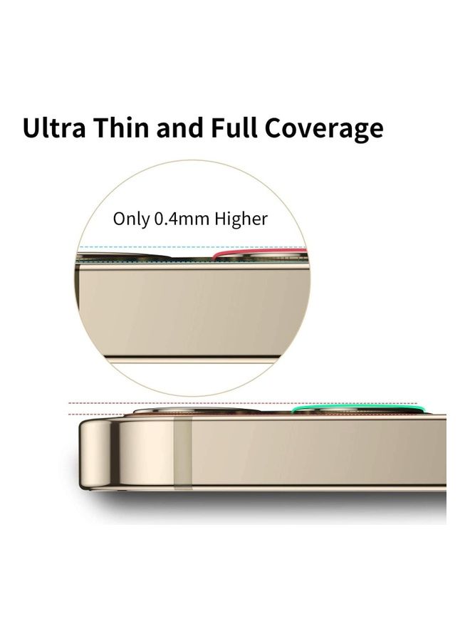 Camera Lens Protector For iPhone 13 Pro Gold - Image 3