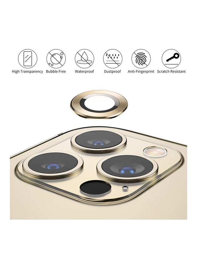 Camera Lens Protector For iPhone 13 Pro Gold - Image 4
