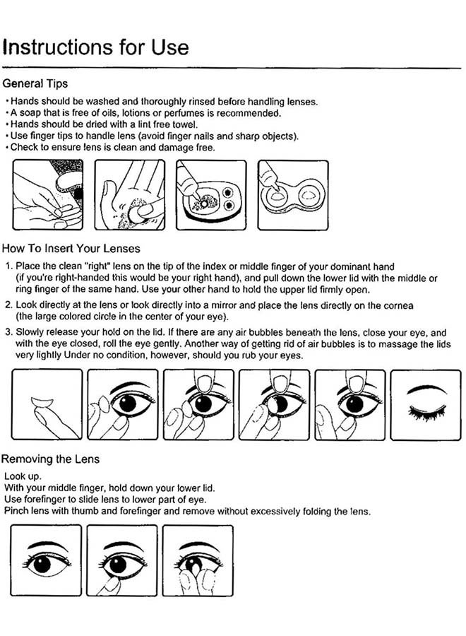 دهب عدسات لاصقة للاستعمال لمرة واحدة صالحة لمدة 9 شهور من مجموعة بلاتينيوم لون بيرل - Image 5