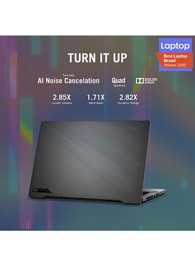 ASUS - ROG Zephyrus G14  GA401QE-K2144T Laptop With 14 Inch QHD Display , 8Core AMD Ryzen 9 5900HS Processor 3.0 GHz/ 16GB RAM/ 1TB SSD/ 4GB NVIDIA GeForce RTX 3050Ti Graphics/Windows 10 /International Version English/Arabic Eclipse Gray - Image 1
