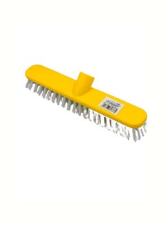 Floormaster Hard Brush Yellow/White 24cm