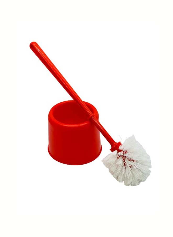 Chemex Floormaster Toilet Brush With Holder Red/White 40cm - Image 1