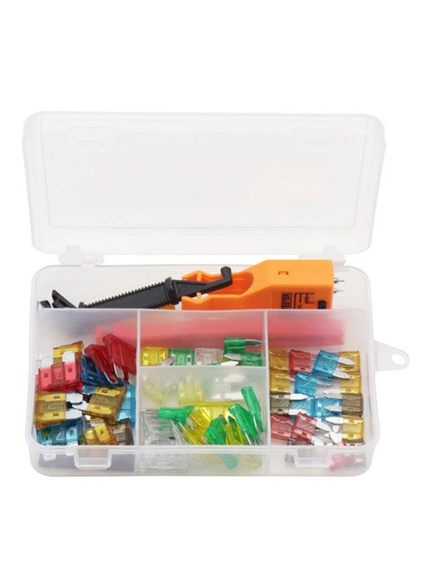 Car Fuse Tester with Medium and Small Fuses Kit 5A 7.5A 10A 15A 20A 25A 30A AMP