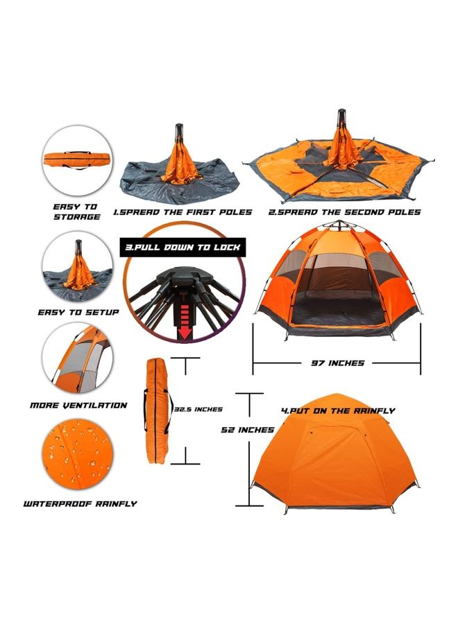 Arabest Family Camping Tent 240x200x135cm  - Image 4
