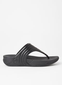 FitFlop Walkstar Leather Sandals Black  - Image 1