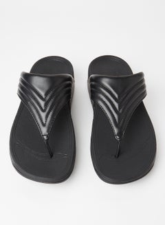 FitFlop Walkstar Leather Sandals Black  - Image 2