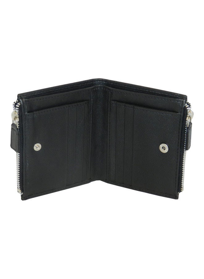 LAVERI LEATHER Genuine Leather Designer Wallet With Full Zipper Black - Image 4