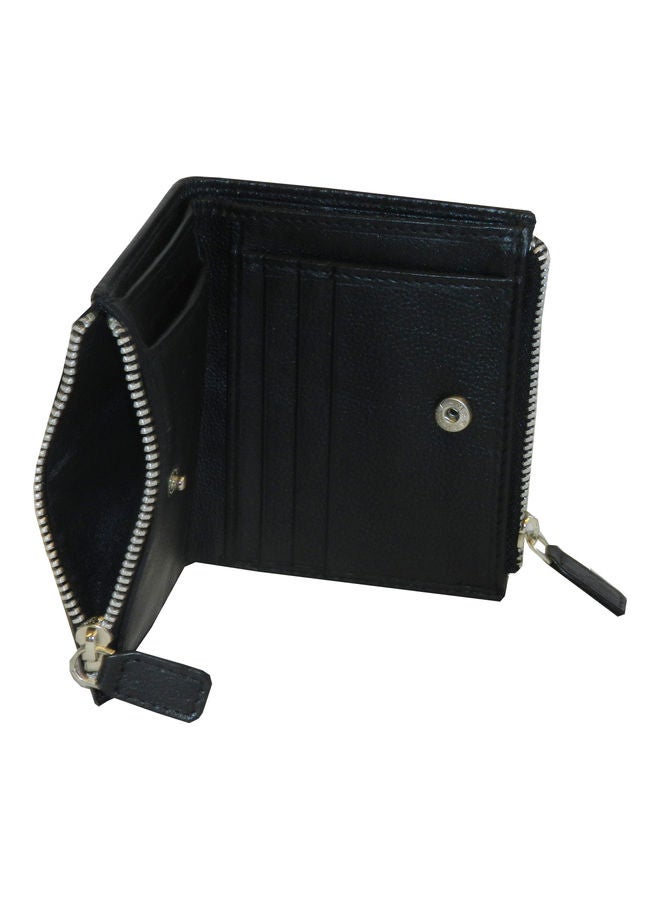 LAVERI LEATHER Genuine Leather Designer Wallet With Full Zipper Black - Image 5