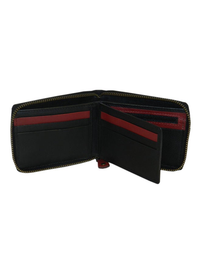LAVERI LEATHER Genuine Leather Designer Wallet With Full Zipper Black - Image 4