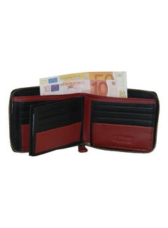 LAVERI LEATHER Genuine Leather Designer Wallet With Full Zipper Black  - Image 3