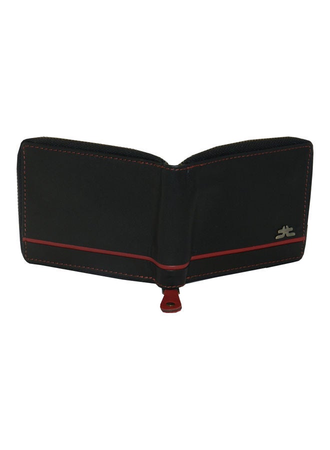 LAVERI LEATHER - Genuine Leather Designer Wallet With Full Zipper Black - Image 1