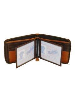LAVERI LEATHER Genuine Leather Designer Wallet With Full Zipper Dark Brown  - Image 4