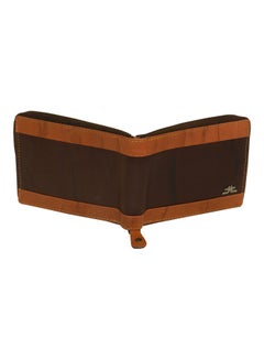 LAVERI LEATHER Genuine Leather Designer Wallet With Full Zipper Dark Brown  - Image 2