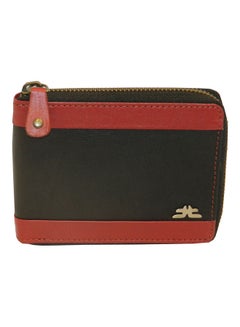 LAVERI LEATHER Genuine Leather Designer Wallet With Full Zipper Black  - Image 1