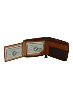LAVERI LEATHER Genuine Leather Designer Wallet With Full Zipper Rust  - Image 5
