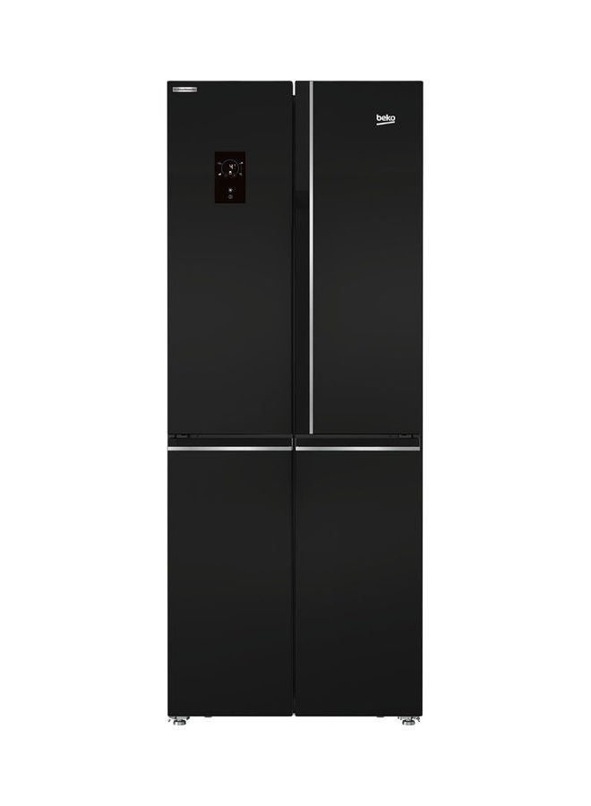 بيكو ثلاجة رقمية ببابين جانبيين سعة 450 لتراً بتقنية نو فروست 515 kW GNE480E20ZBH منتج بلون أسود  - Image 1