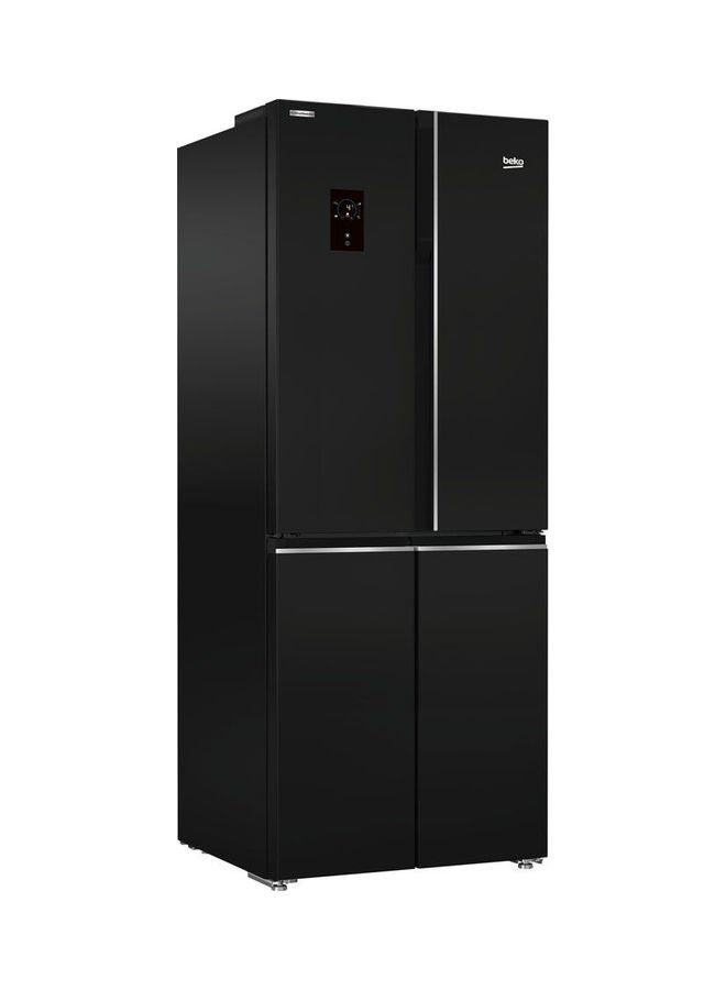 بيكو ثلاجة رقمية ببابين جانبيين سعة 450 لتراً بتقنية نو فروست 515 kW GNE480E20ZBH منتج بلون أسود  - Image 2