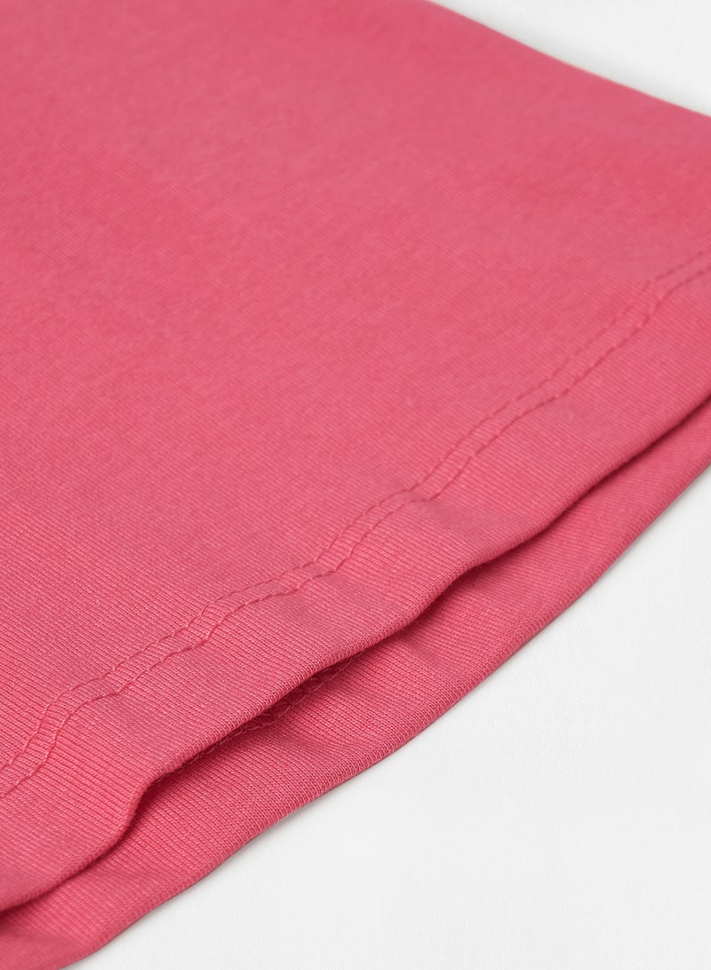 R&B Trendy Printed Basic Girls T-Shirt Fuchsia  - Image 4