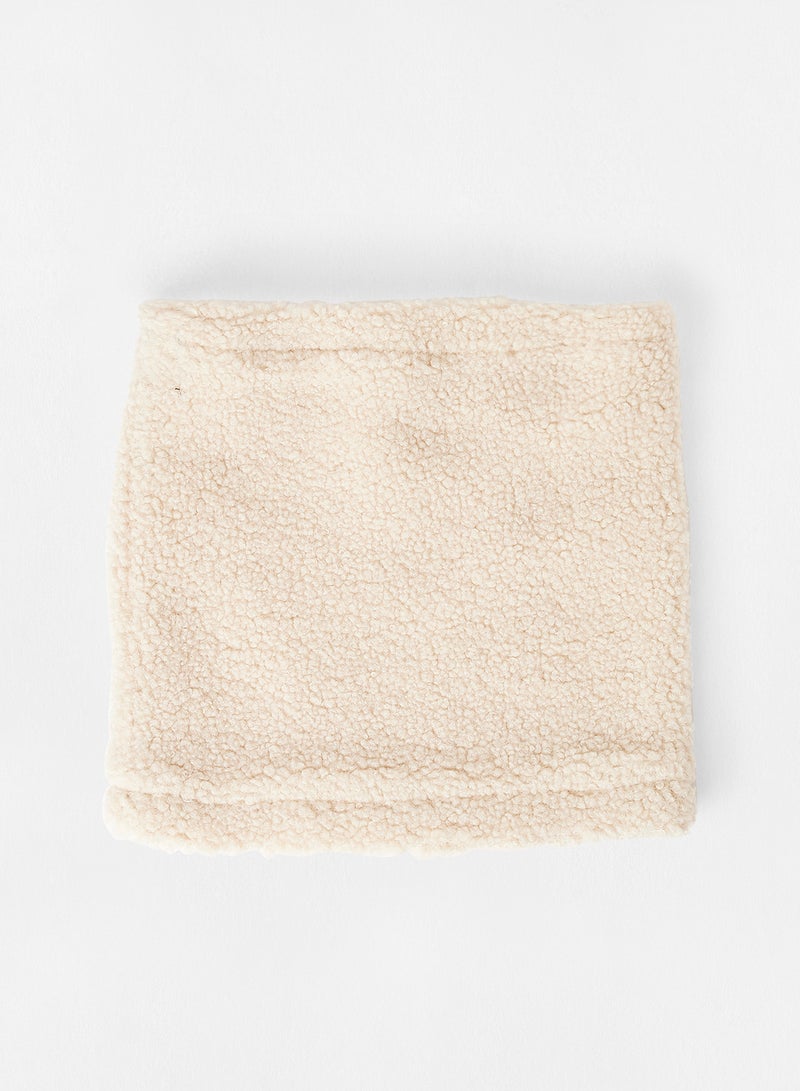 PIECES Drawcord Hijab Cap Beige - Image 2