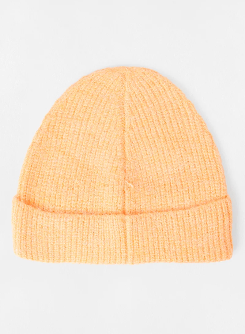 ONLY Knitted Beanie Light Orange