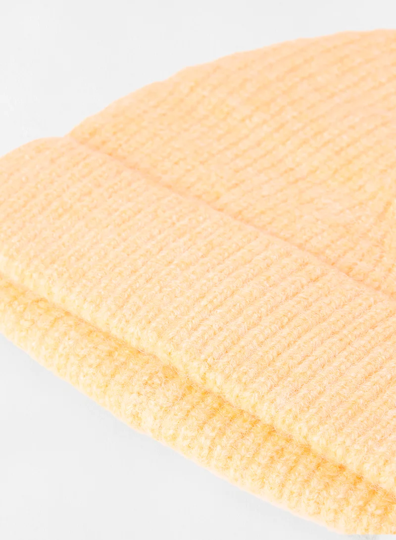 ONLY Knitted Beanie Light Orange