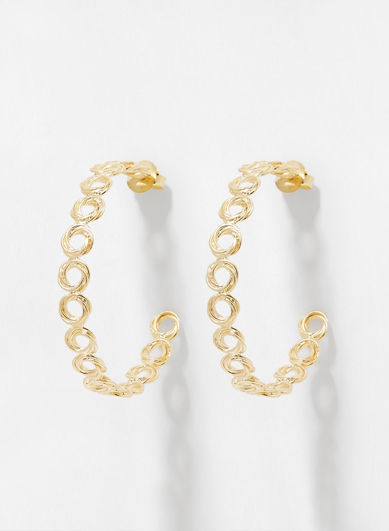 Marcia Moran - Swirl Hoop Earrings - Image 1