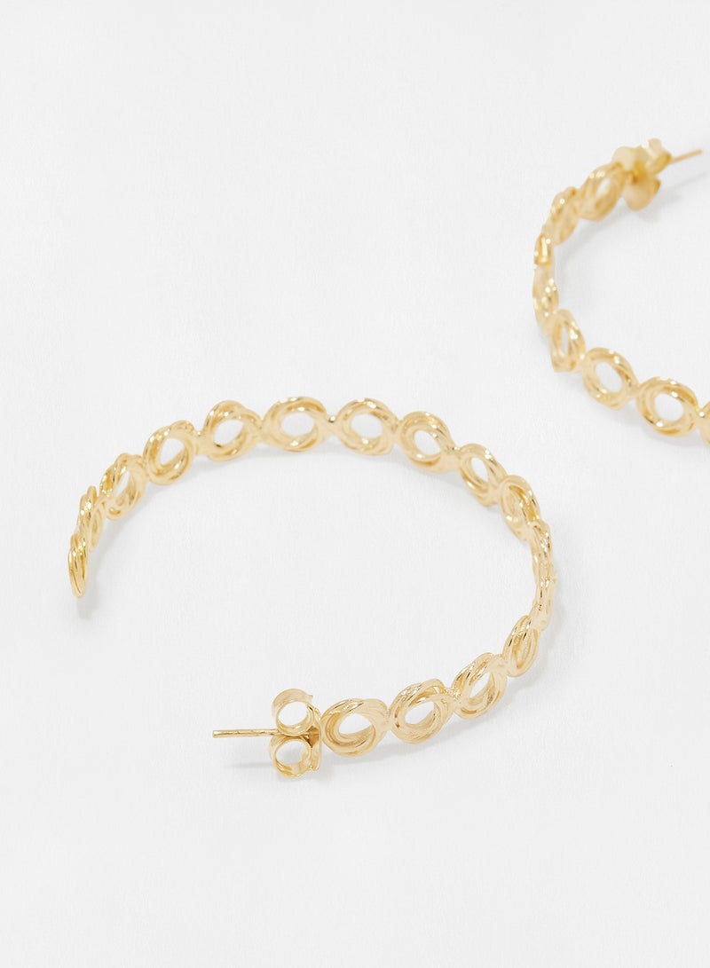 Marcia Moran - Swirl Hoop Earrings - Image 1